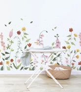 QUEYRAN - Papier peint panoramique - Jolie fleurs